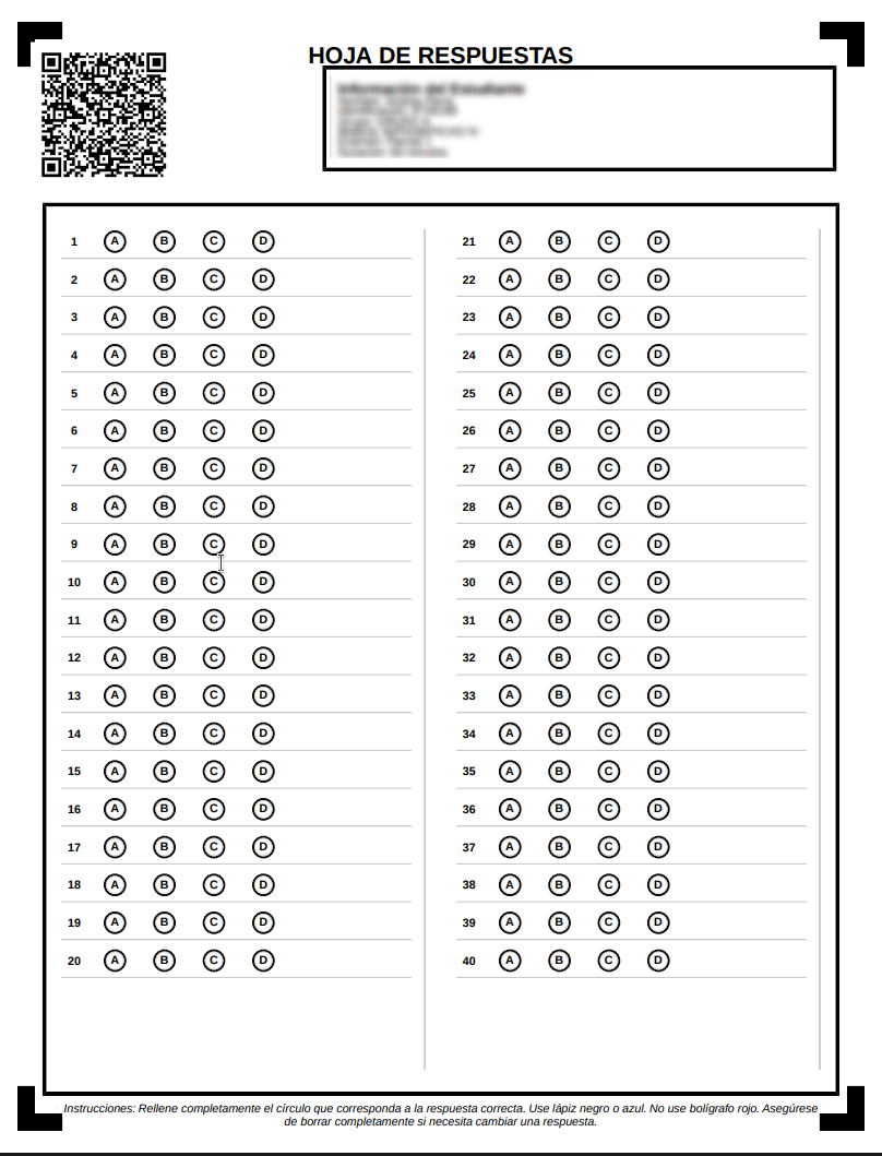 Generar Formatos de Preguntas por Grupo