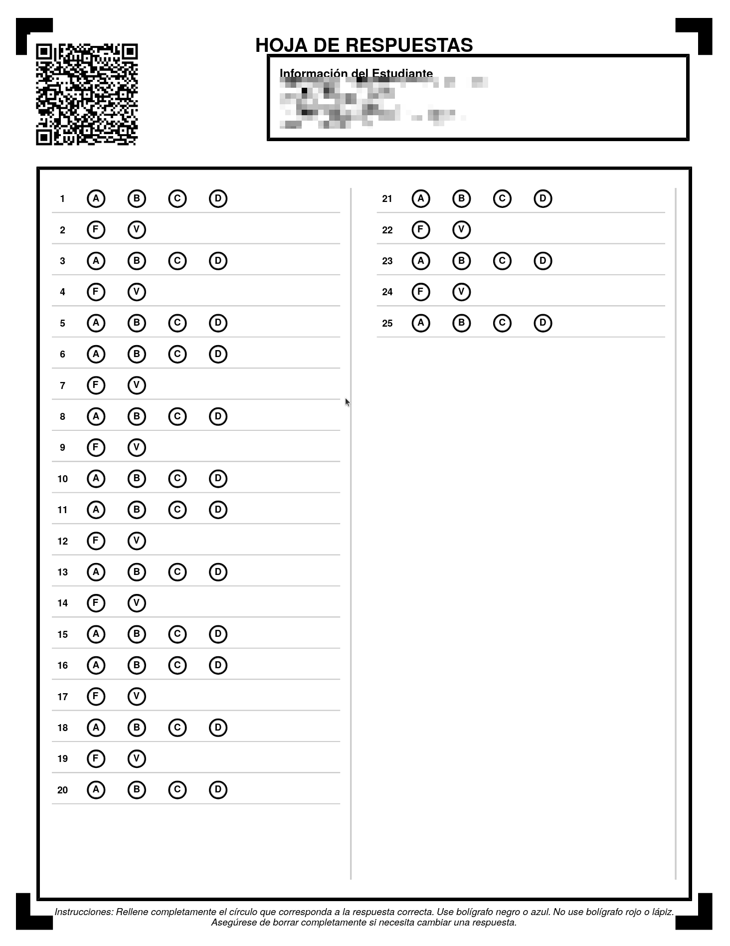 Generar Formatos de Preguntas por Grupo