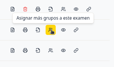 Asignación a grupos opcion