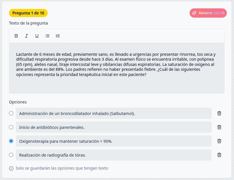 Pregunta manual