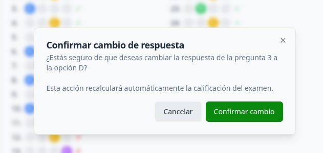 Resultados Examen, corregir