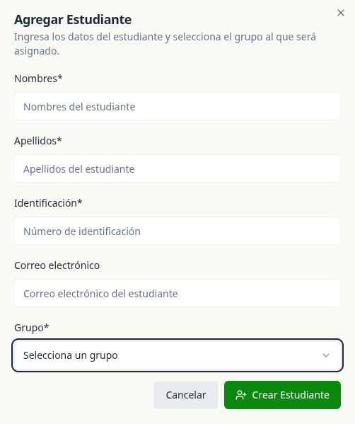 Formulario de registro