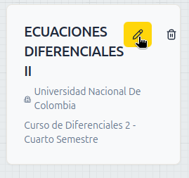 Edición de materia
